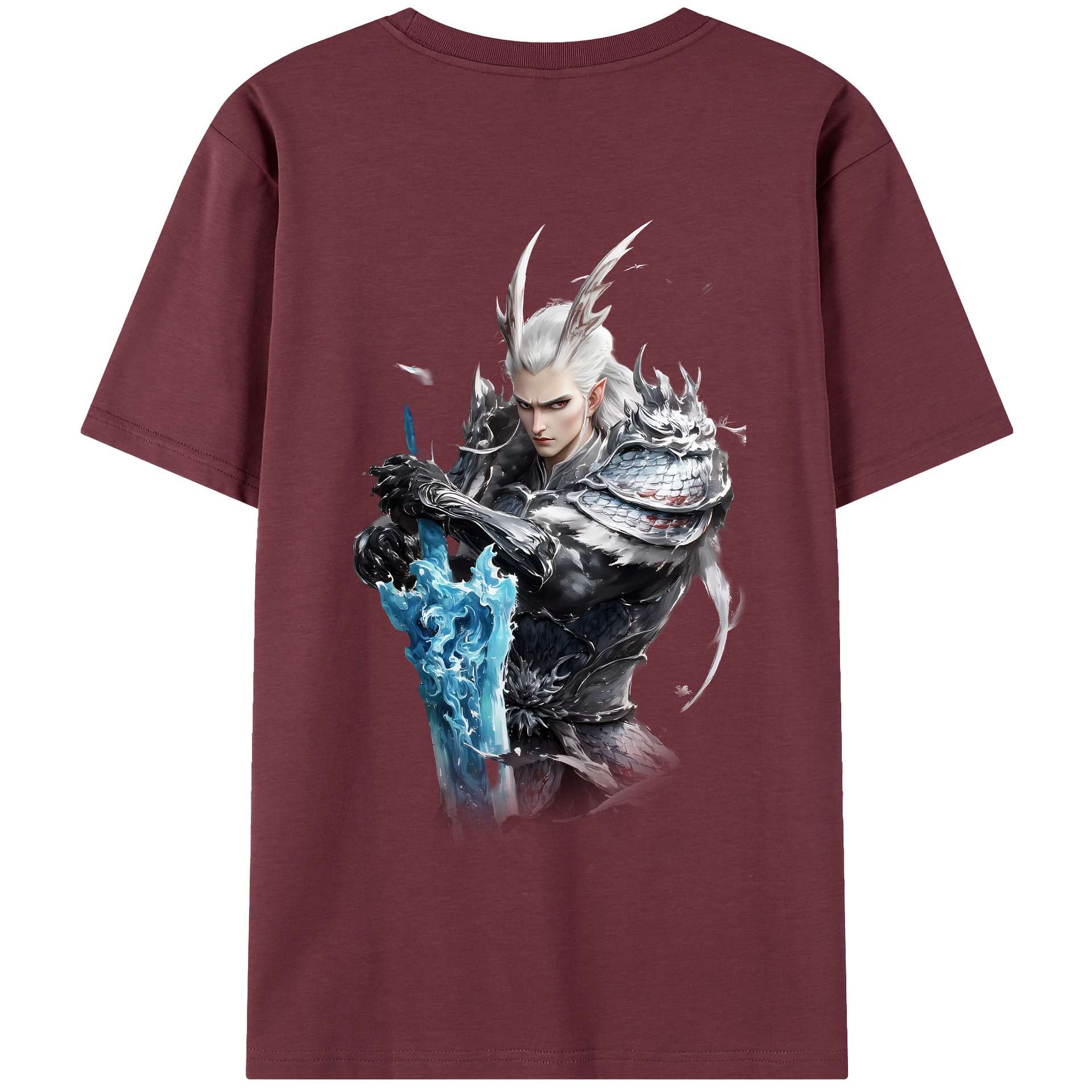 （画像用） Ne Zha 2 ナタ 魔童の大暴れ 綿100％半袖Tシャツ（背面プリント）
